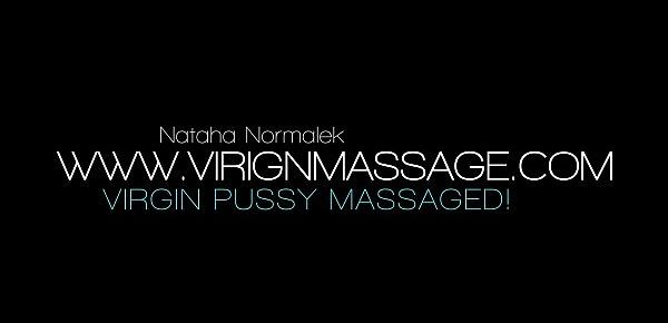  Babe Nataha Normalek massaged softcore by hot lady